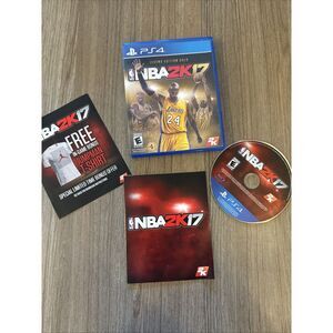 NBA 2K17 Legend Edition Gold PS4 (Sony PlayStation 4, 2016) Kobe Bryant‎ Cover